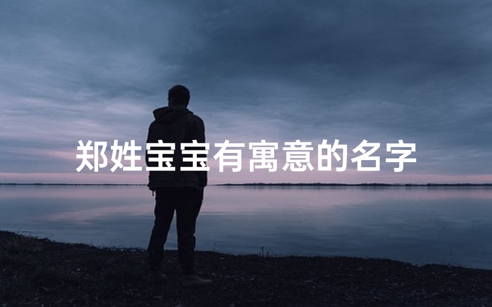 郑姓宝宝有寓意的名字