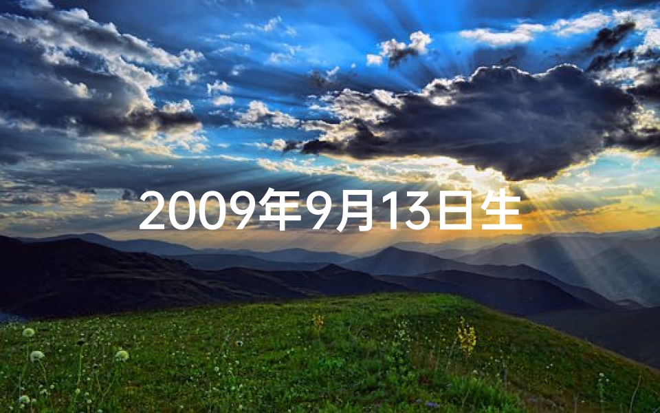 2009年9月13日生辰八字揭秘：命运轨迹初现端倪