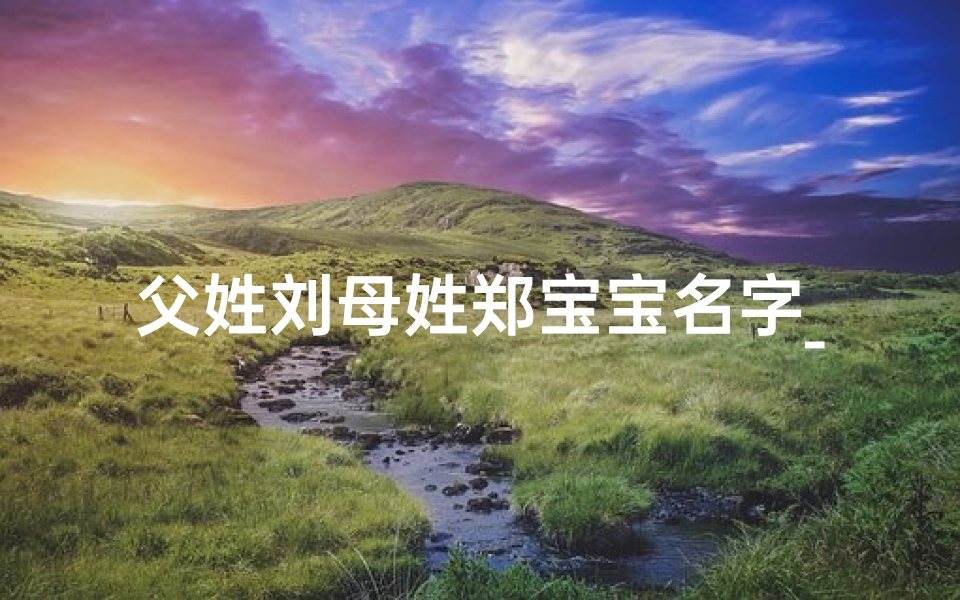 父姓刘母姓郑宝宝名字_父姓刘母姓郑的男孩名字