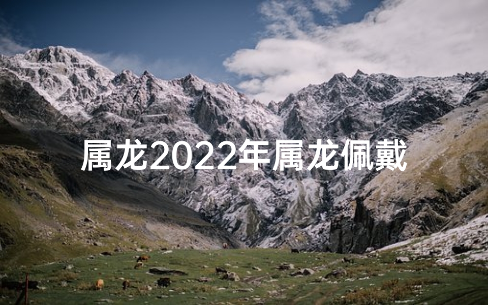 属龙2022年属龙佩戴