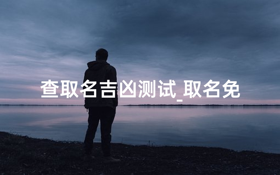 查取名吉凶测试_取名免费查询