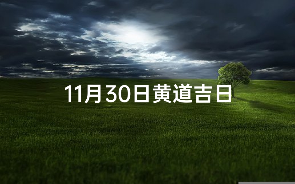 11月30日黄道吉日