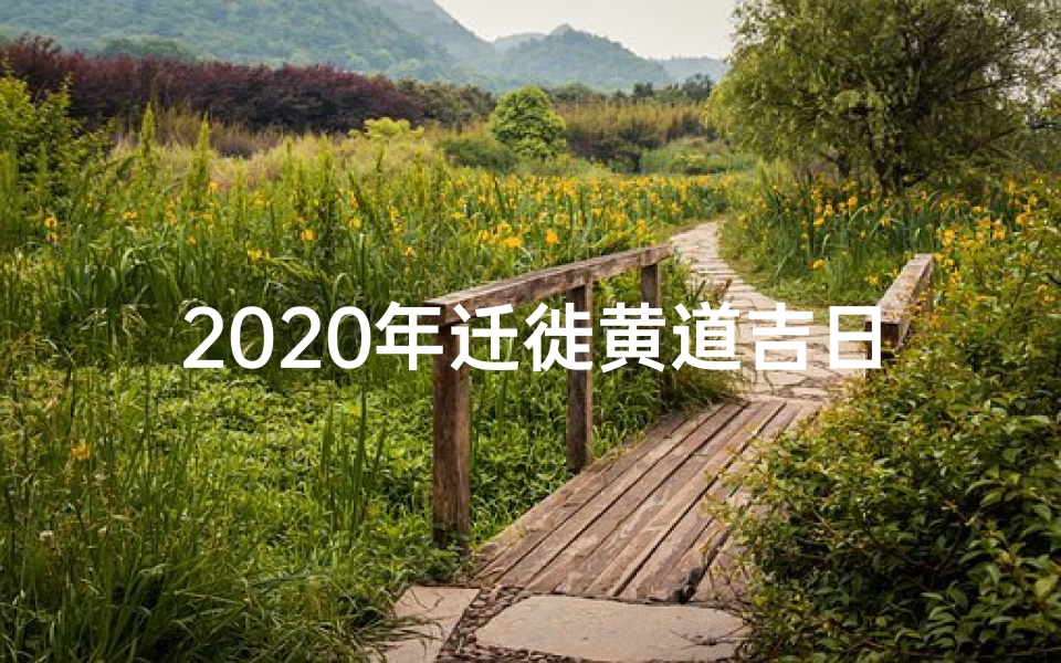 2020年迁徙黄道吉日