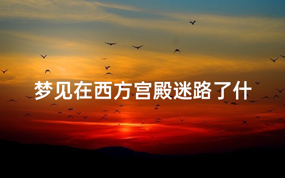 梦见在西方宫殿迷路了什么意思、做梦梦见在迷宫里