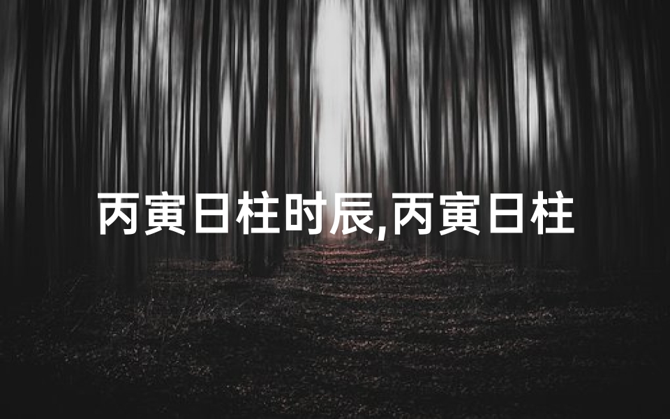 丙寅日柱时辰,丙寅日柱午时命格详析