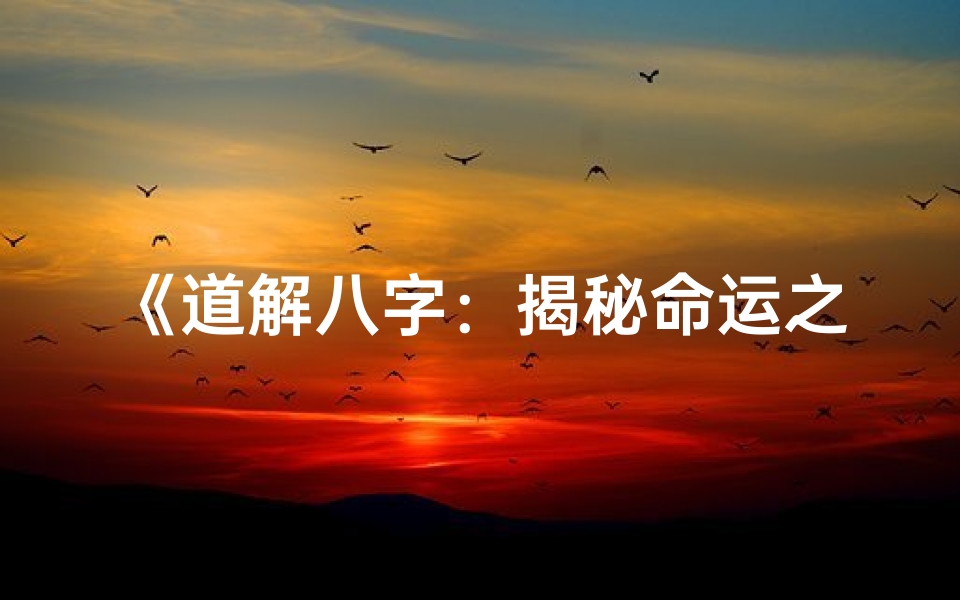 《道解八字：揭秘命运之谜的神秘指南》