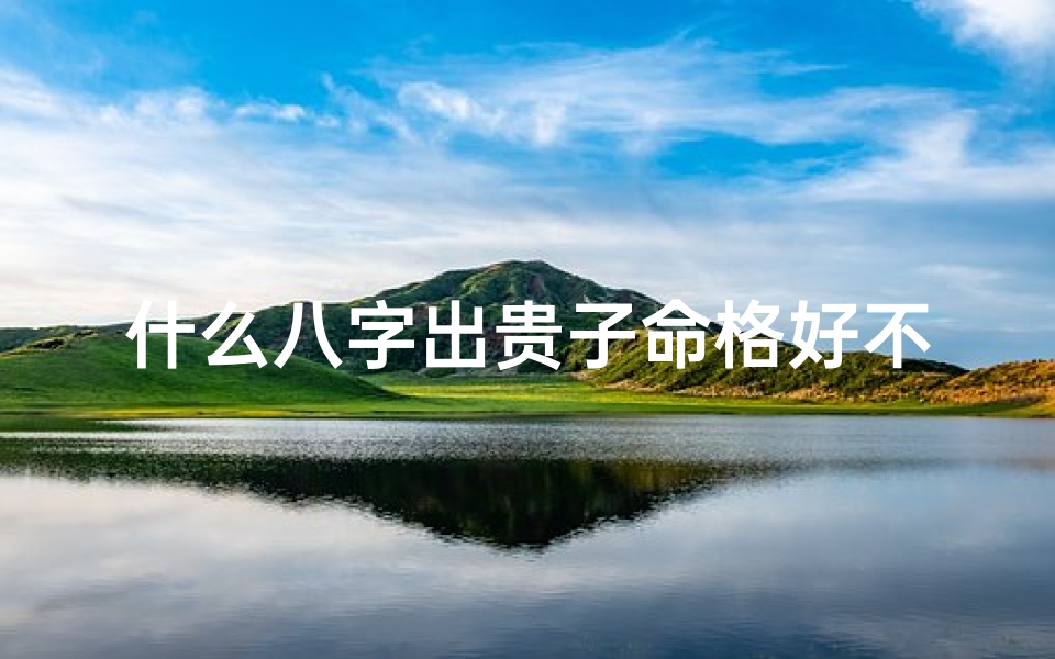 什么八字出贵子命格好不好_什么八字的人是贵妇命