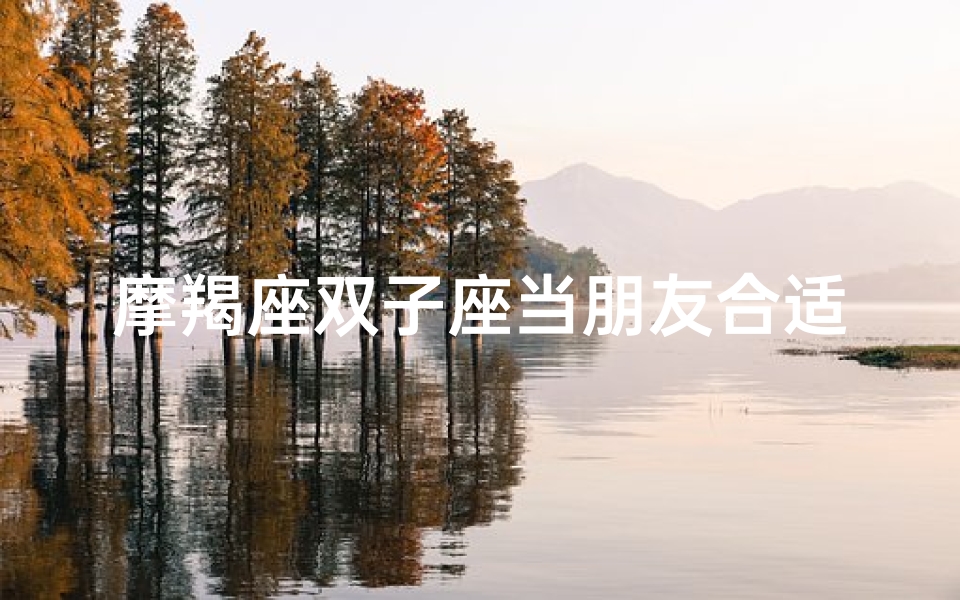 摩羯座双子座当朋友合适吗-摩羯座双子座做朋友合适吗？性格互补的奥秘