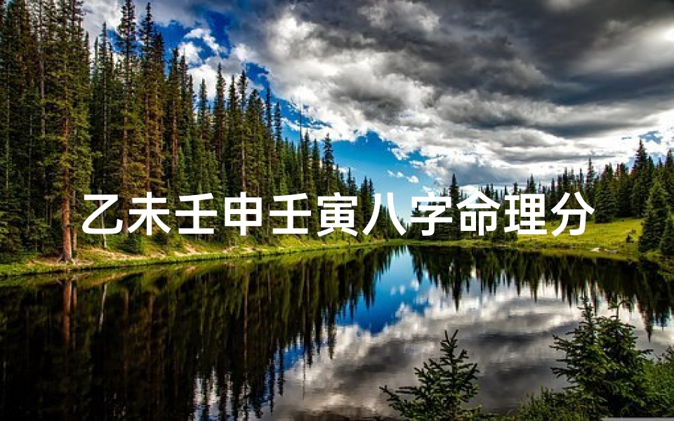 乙未壬申壬寅八字命理分析(《乙未壬申壬寅八字命理揭秘：运势解析与人生指引》)