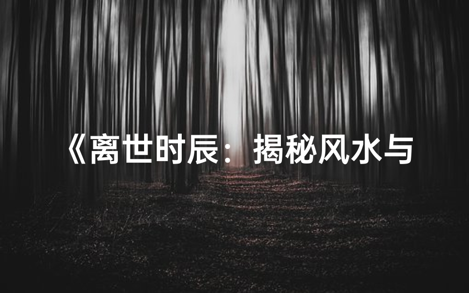 《离世时辰：揭秘风水与命运之谜》